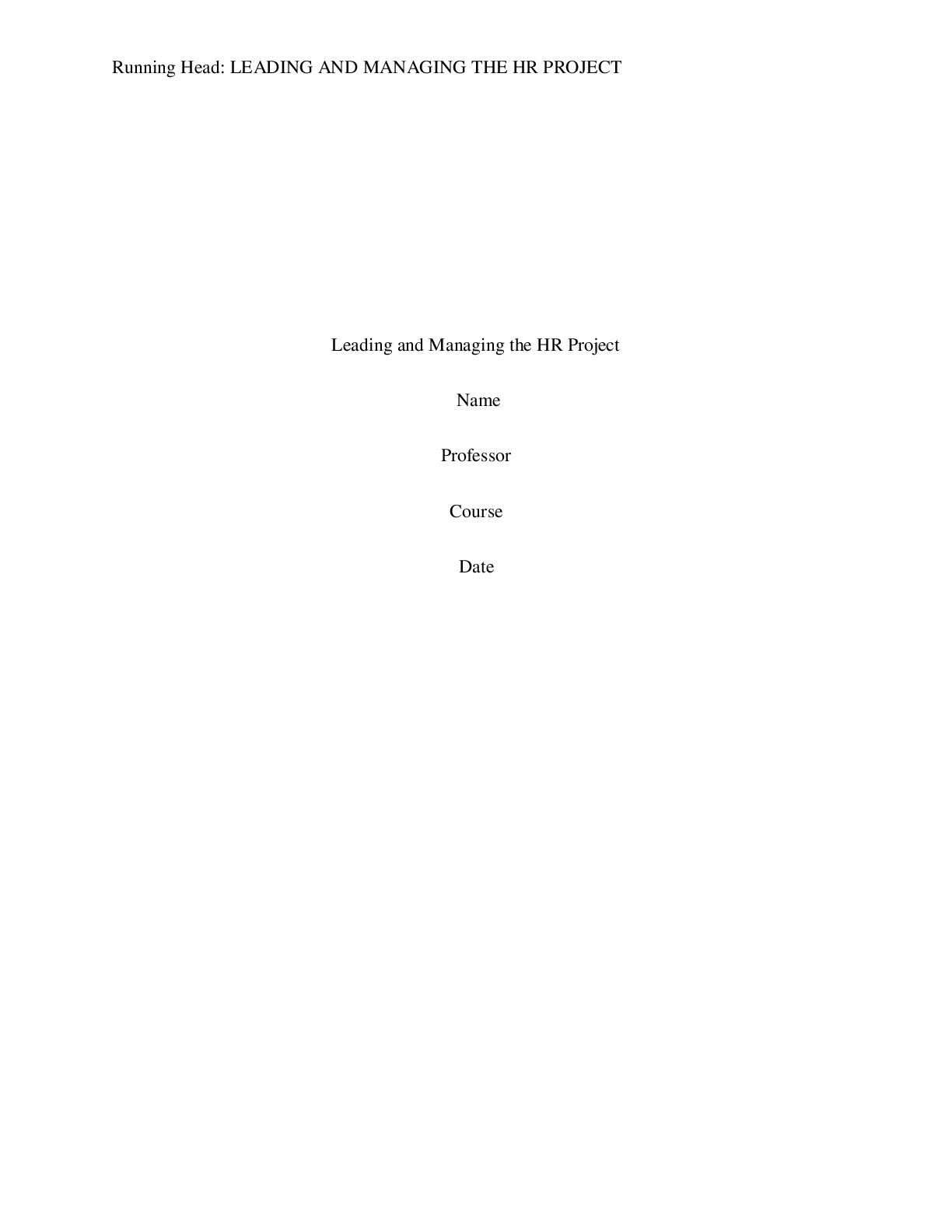 Preview image for Assignment 2 Leading and Managing the HR Project